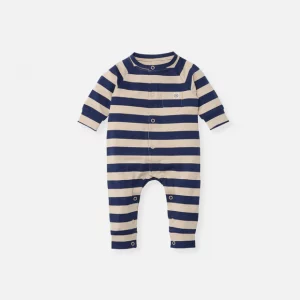 Cloby Spielanzug in Navy Stripe – UPF 50+