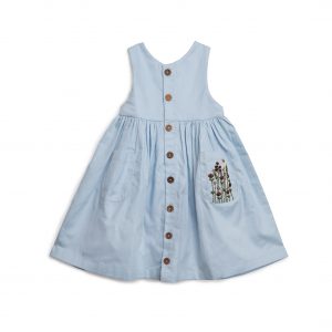 Hanevild Kleid mit Stickblumen