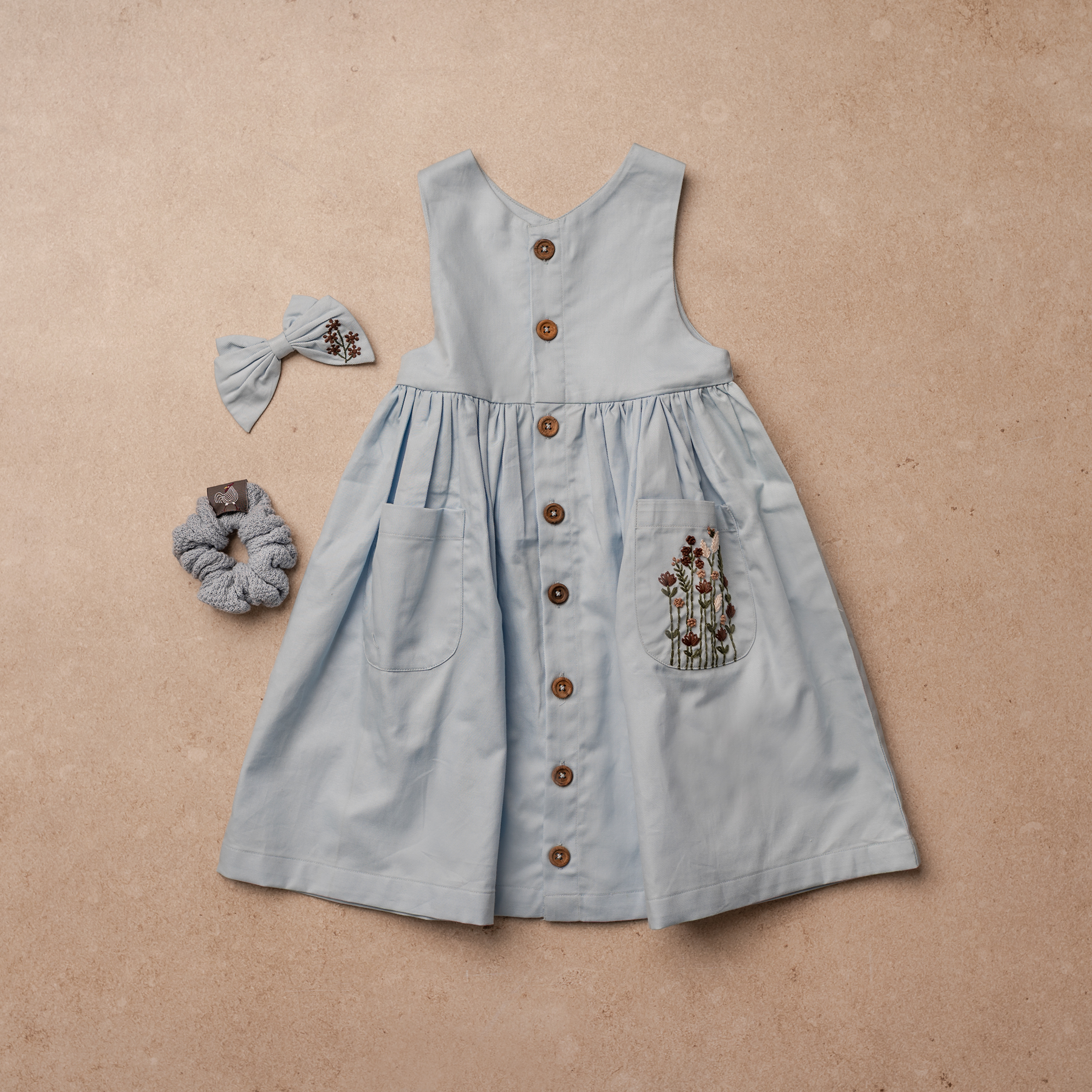 Hanevild Kleid mit Stickblumen – Bild 8