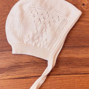 Wedoble gestrickte Haube aus Bio-Baumwolle