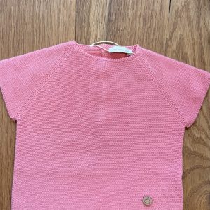 Wedoble Gestrickter kurzärmeliger Pullover aus Bio-Baumwolle