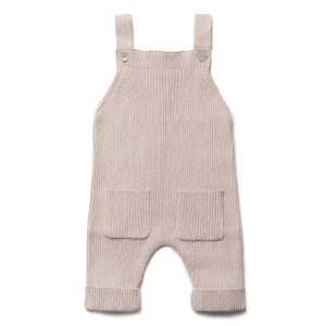 Puri organic Latzhose Rippenstrick  (cameo rose)