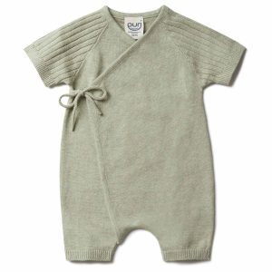 Puri organic Overall kurze Beine (pistazie)