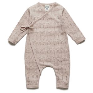 Puri organic Overall Ajour, lange beine (cameo rose)