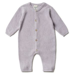 Puri organic Overall Perlfangstrick (lavendel)