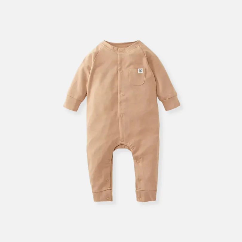 Cloby Spielanzug in Coconut Brown – UPF 50+